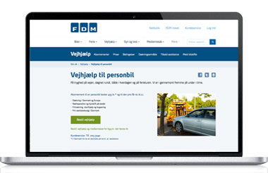 Hjemmeside for FDM Vejhjælp